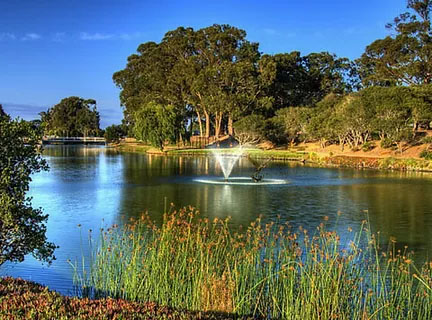 fountain at lake el estero